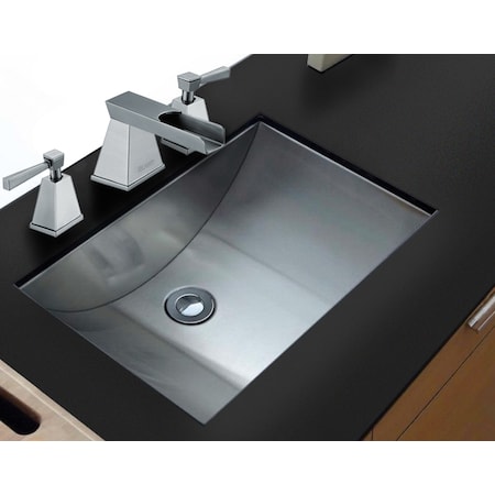 Ruvati 21"x15" Brushed SS Rectangular Bathroom Sink Undermount RVH6110